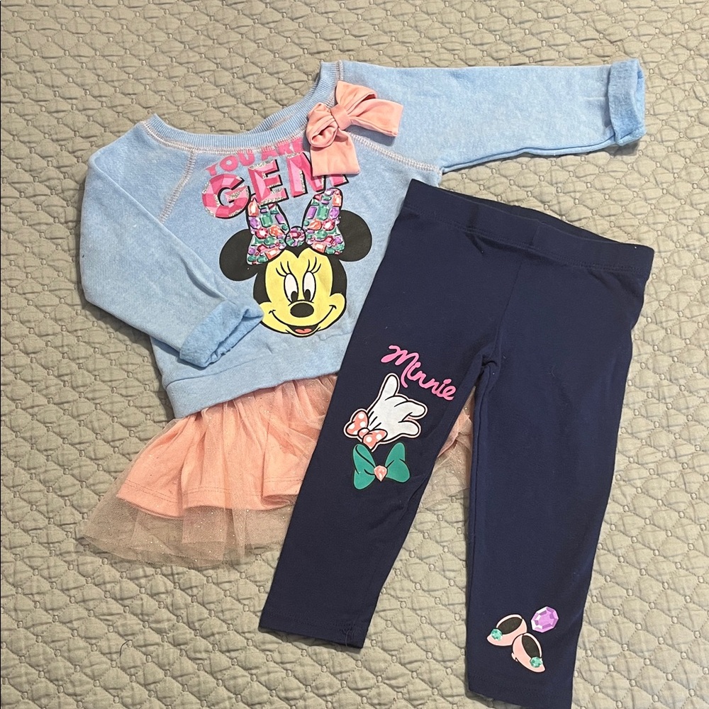 Disney Minnie Mouse Blue and Pink Outfit